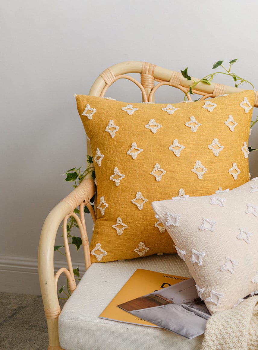 Decorative throw pillow case/ Yellow fall home decor sofa pillowcase/Lovely throw pillow cover/Yellow couch pillowcases home decoration