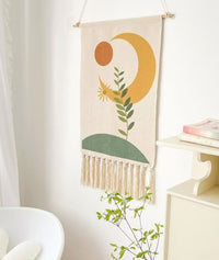 Hanging wall decor art/wall hanging woven tapestry/woven macrame home decor/Boho wall decor/room decor/bathroom tapestry/wall hanging art