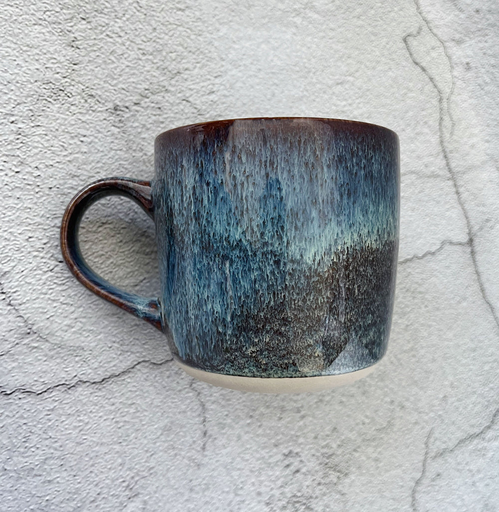 ceramic mug/blue mud/handmade mug/coffee mug/mug for him/mug for her/unique mug/housewarming gift/pottery mug/dishwash mug/ombre mug